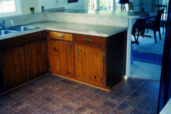  High-end kitchen cabinets and counters 